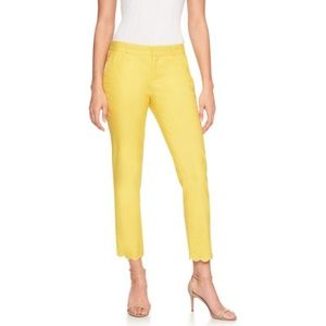 Banana Republic Sz 12 Yellow Avery Scallop Crop